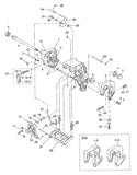 Clamping Bracket Assembly for Tohatsu 2-stroke 18HP Outboard Engine Left and Right 3V6Q62112-0 3G2Q62113-1