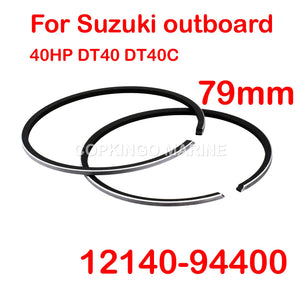 Boat Piston Ring Set STD For Suzuki outboard Motor 2T DT35 DT40 Diameter 79mm 12140-94400