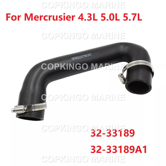 Hose W/2 Fixed Flange Hoop 32-87108 For Mercuriser GM OMC 4.3L 5.0L 5.7L 18-71337