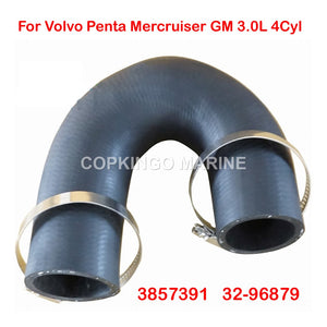 Water Hose For Mercruiser GM Volvo 4 Cylinder 2.5L 3.0L 4Cyl Circulation Pump 32-96879 3857391