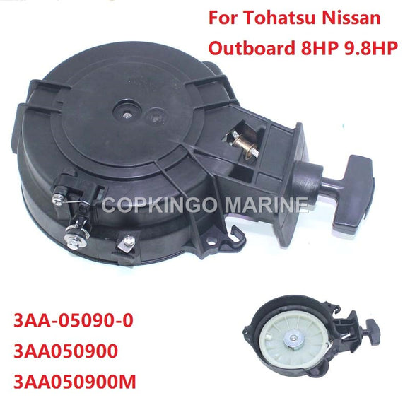 Recoil Starter Assy for Tohatsu Nissan Outboard Engine Motor 8HP 9.8HP 3AA-05090-0