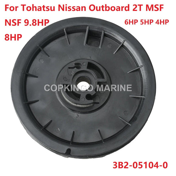 Start Wheel Reel 3B2-05104-0 for Tohatsu Nissan Outboard Engine Motor 2-stroke MSF NSF 9.8HP 8HP 6HP 5HP 4HP