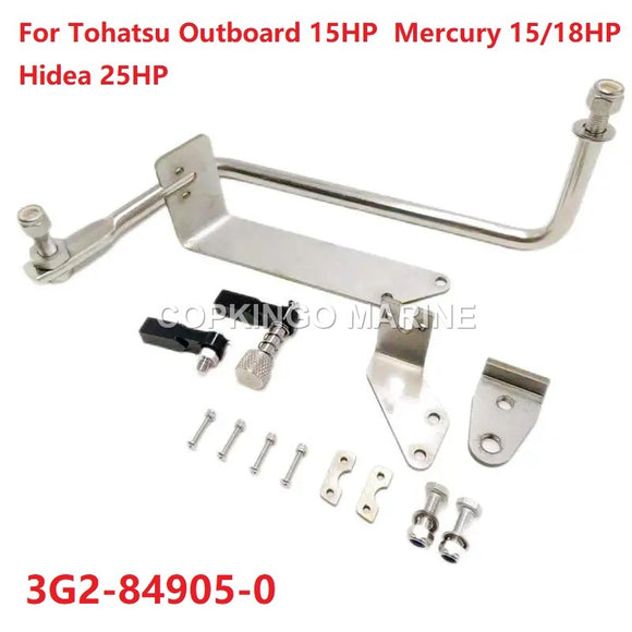 The Front Operation Accessory Sleeve:Throttle Gear Bracket For Tohatsu Mercury 15HP Outboard Motor 3G2-84905-0,M15D2