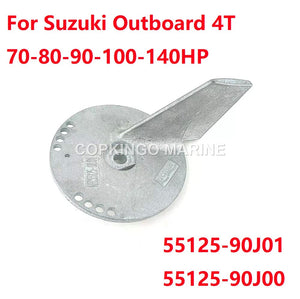 Trim Tab Zinc Anode for Suzuki Outboard DF70-140HP 4T 55125-90J00 55125-90J01