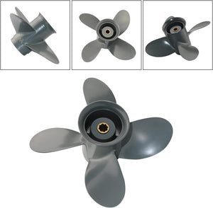 Boat Propeller fit Honda outboard Engines 8-20 HP 8 Spline Tooth 4 Blades 9 1/4x10 58134-ZV4-010AH,RH