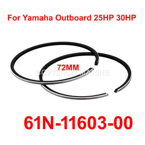 Boat Piston Ring Set STD For Yamaha 25HP 30HP Outboard Engine Boat Motor new aftermarket Parts 61N-11603-00