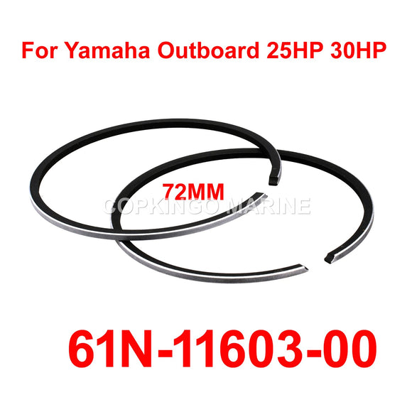 Boat Piston Ring Set STD For Yamaha 25HP 30HP Outboard Engine Boat Motor new aftermarket Parts 61N-11603-00