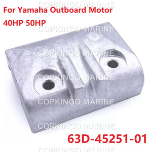 Zinc Anode for Yamaha Outboard Motor Bracket 40HP-60HP 40V/F50A/E60H 63D-45251-01