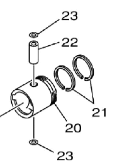 Piston Kit For Yamaha Outboard Engine Motor 2HP 2M 2S 646-11631-01-98