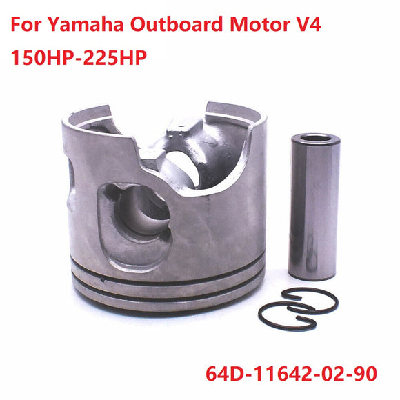 PISTON Kit 90mm Right For Yamaha Outboard Motor V4 150HP-225HP 64D-11642-02