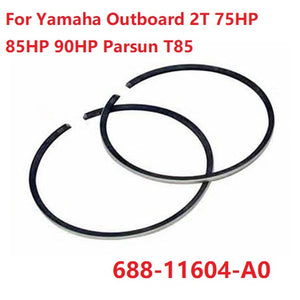 Piston Ring Set +025 for Yamaha Outboard 2T 75HP 85HP 90HP Parsun T85 688-11604-A0