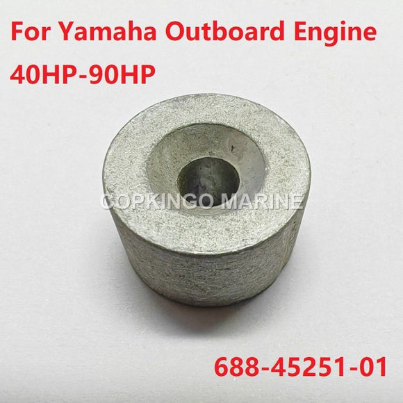 2Pcs Boat Zinc Anode for Yamaha Outboard Engine Motor 40HP-90HP 688-45251-01