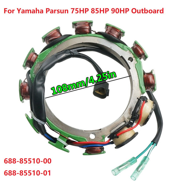 Stator Coil For Yamaha Outboard Motor 2T 75HP 85HP 90HP Parsun 688-85510-01;688-85510-00