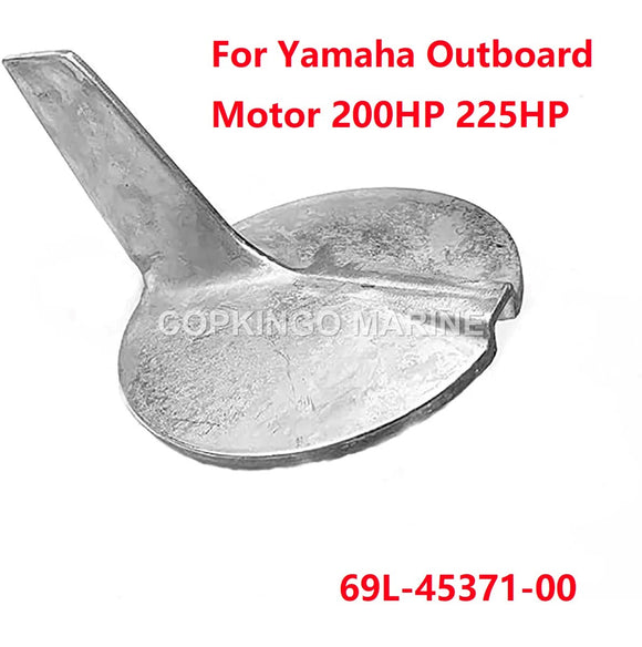 Zinc Trim Tab Anode 69L-45371-00 for Yamaha Outboard Motor 200 225 250 300HP 18-6122Z