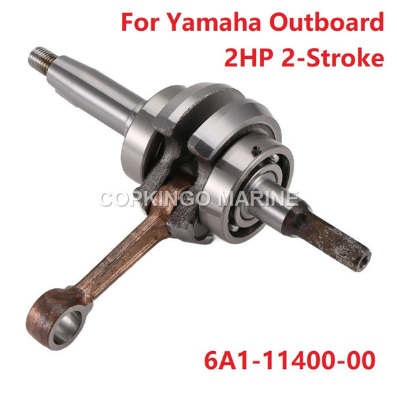 Crankshaft Assy For Yamaha Outboard 2HP 2CMH, 2MHC, 2BMH 2-Stroke 6A1-11400-00