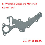 Cover Cylinder Head For Yamaha Outboard Motor 2T 9.9HP 15HP And Gasket 6B4-11193-A1;6B4-11191-00-1S