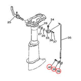 SHIFT CONNECTOR BLOCK & BOLT  For YAMAMHA  Outboard T4/5hp 4LN 4SH 4MLHP 3MLHP 5MSHV 6E0-44145-00-00