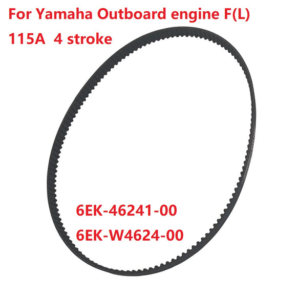 Timing Belt For YAMAHA Outboard Motor 4T F115 HP V-Belt 2014 to 2021 New Version 6EK-46241-00; 6EK-W4624-00