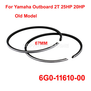 Piston Ring STD For Yamaha Outboard Motor 2T 25HP 30HP 6G0-11610-00 ;656-11610-02 Old Model