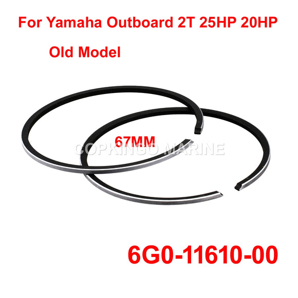 Piston Ring STD For Yamaha Outboard Motor 2T 25HP 30HP 6G0-11610-00 ;656-11610-02 Old Model