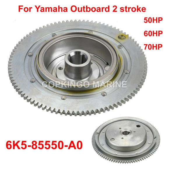 Boat Flywheel Rotor 6K5-85550-A0 For Yamaha Outboard 60HP 70HP 6K5 2 Stroke