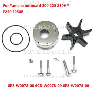 Water Pump Service Kit For Yamaha Outboard 200 225 250 HP F250 F250B 6P2-W0078-00 6CB-W0078-00 6P2-W0078-00