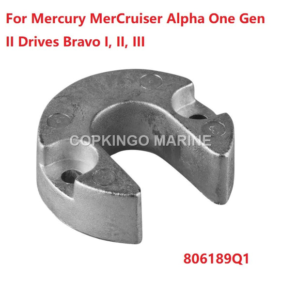 Boat aluminium Anode For Mercury MerCruiser Sterndrive Alpha One Gen Bravo I, II, III 806189Q1