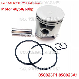 Piston Kit STD for MERCURY Outboard Motor 40/50/60hp 850026T1 850026A1