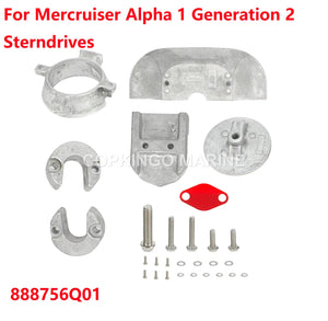 Aluminium Anode Kit 888756Q01 for Mercruiser Alpha 1 Gen 2 Sterndrives '91-Present