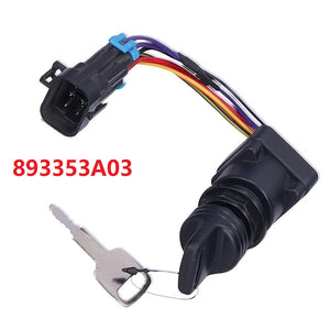 Boat 4 Position Ignition Switch Key Kit 893353A03 Replacement Parts Fit for Mercruiser DTS Ignition Switch