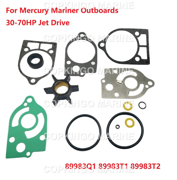 Water Pump Impeller kit for Mercury Outboard 30/35/40/45/50/60/65/70 HP 47-89983Q1 47-89983T2 2 Stroke