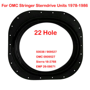 Transom Seal Gasket Boot 22 Hole for OMC Stringer Sierra 1976-1986 OE# 909527