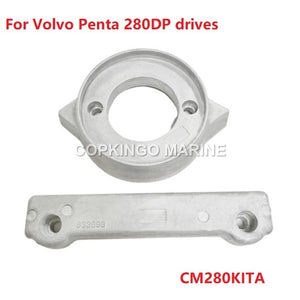 Boat Aluminium ANODE KIT For for Volvo Penta Engine Motor 280DP drives CM280KITA