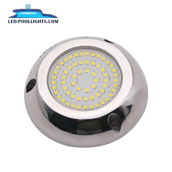 Marine LED Boat Light 6W 316 Stainless Steel IP68 Underwater Surface Mount Designed For Cruise Ships, Yachts, Boats, Sailboat