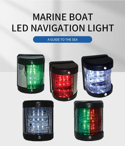 Marine Bi-Color Navigation Light IP66 Signal Lamp Waterproof LED Navigation Warning Light for Marine Boat Yacht 12V Parts