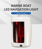 Marine Boat 12V LED Boat Side Light Navigation Lights Red Green Signal Lamp For Marine Boat Yacht Red Green Marine Side Lamp