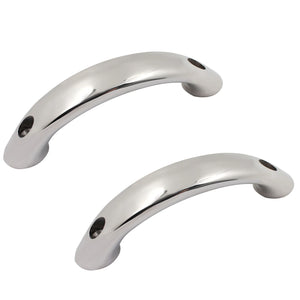 2 Pcs Solid 316 Stainless Steel Boat Door Grab Handle Bar Marine Marine Drawer Cabinet Grab Rail Handrail Kayak