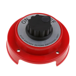 MARINE Boat Red Single Circuit Selector Isolator Disconnect Rotary Battery Switch Single Circuit