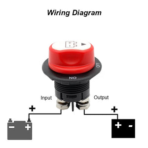 Marine Battery Isolator Switch 50A/100A/200A/300A ON-OFF-OUT Waterproof Battery Disconnect Master Switch for Car Boat Motorcycle