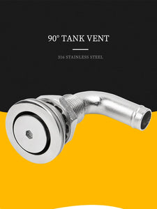 Marine Hardware Tank Vent 90 Degree 316 Stainless Steel Marine Boat Fuel Breather Gas Tank Vent