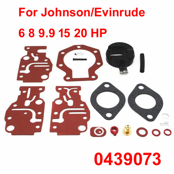 Carburetor Repair Kit For Johnson Evinrude OMC/BRP 6 8 9.9 15 20 HP 0439073