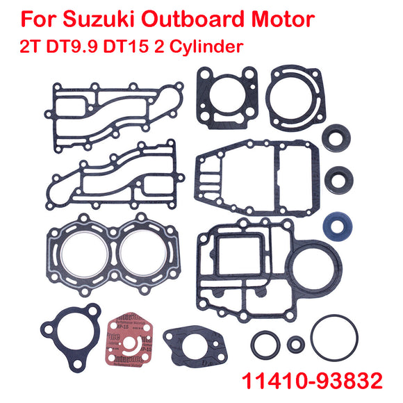 Power Head Gasket Kit For Suzuki 2T DT9.9 DT15 2 Cylinder Outboard Motor 11410-93835 11410-93833 11410-93832