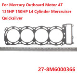 Head Gasket For Mercury Outboard Motor 4T 135HP 150HP L4 Cylinder Mercruiser Quicksilver Parts 8M6000366 27-8M6000366