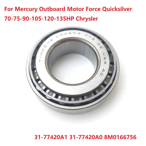 Bearing Kit For Mercury Outboard Motor Force Quicksilver 70-75-90-105-120-135HP Chrysler 31-77420A1 31-77420A0;8M0166756