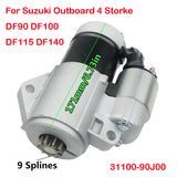 Start Motor For Suzuki Outboard 4 storke DF90 DF100A DF100 DF115 DF115A DF140 DF140A ;31100-90J00;S114-837;31100-90J01