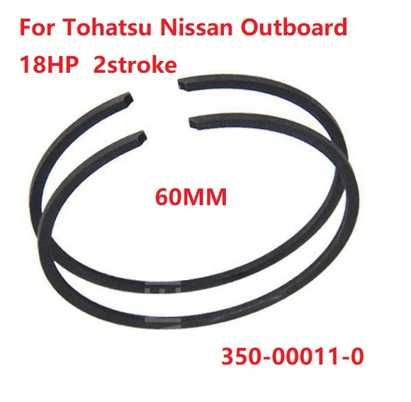 Piston Ring STD 60MM for Tohatsu Nissan 18HP 2 stroke Outboard engine boat motor 350-00011-0 350-00011
