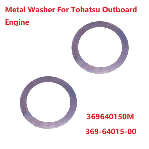 2Pcs Boat Motor Metal Washer For Tohatsu Outboard Engine MFS5-6B MFS8-9.8A 369-64015-00