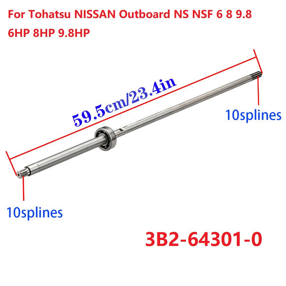 Boat DRIVE SHAFT(short) for Tohatsu NISSAN Outboard NS NSF 6 8 9.8 6HP 8HP 9.8HP 3B2-64301-0