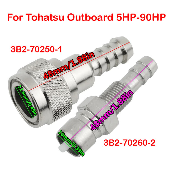 Fuel Connector For Tohatsu Outboard Motor From 5HP-90HP 3B2-70250-1 3B2-70260-2