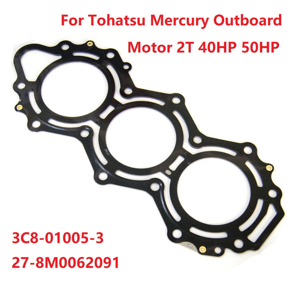 Cylinder Head Gasket For Tohatsu Outboard Motor 2T 40HP 50HP Mercury 27-8M0062091 2T Outboard Motor 3C8-01005-3